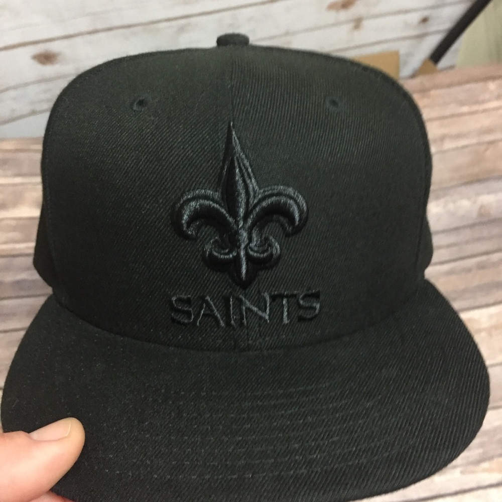 New Orleans saints fitted cap size 7 1/2